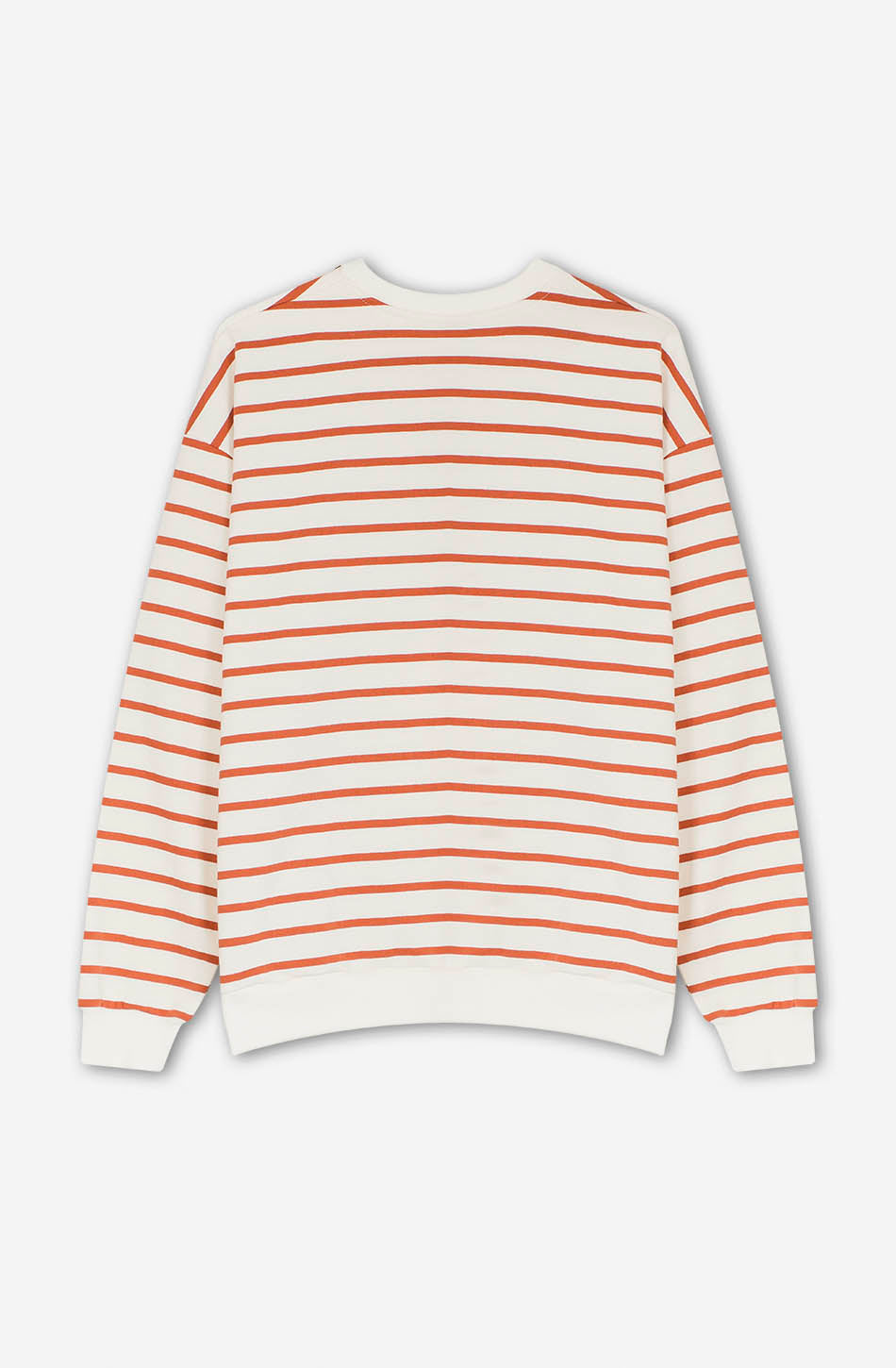Gestreiftes Sweatshirt in Braun/Elfenbein