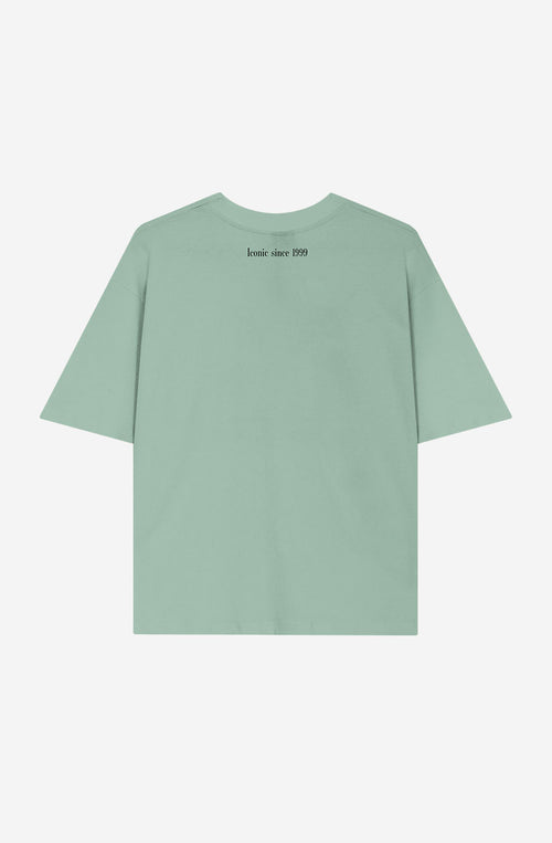 Kurzes ikonisches T-Shirt in frischem Grün