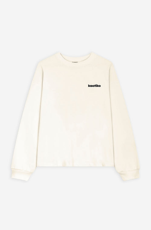 Ikonisches, kurzes T-Shirt in Elfenbein