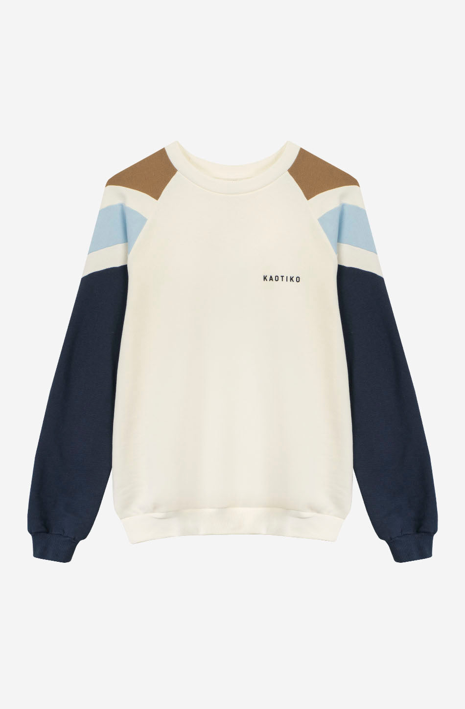 Rocco Elfenbein/Marineblaues Sweatshirt
