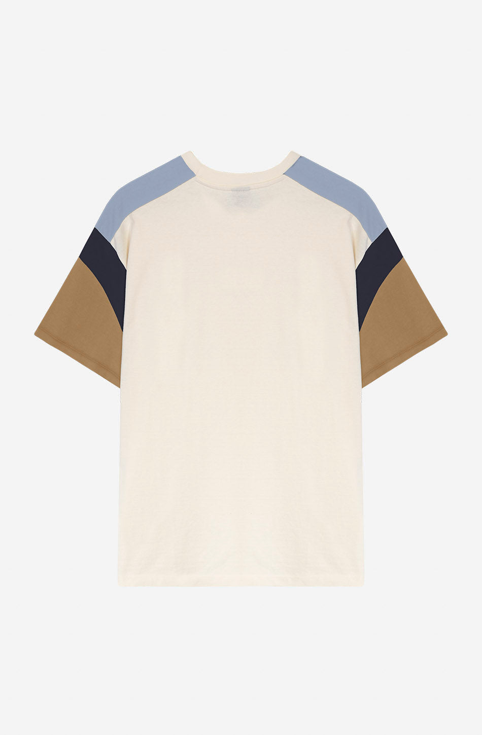 Ottawa T-Shirt in Elfenbein/Kamel/Himmelblau/Marineblau