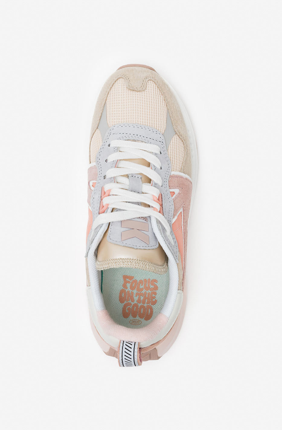 Kaotiko Damen-Sneaker „Detroit“ in Hellbeige