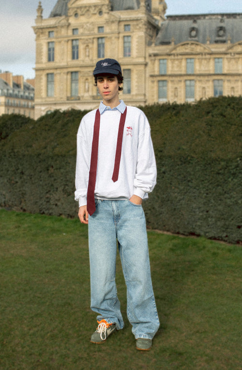 Barista Bio-Baumwoll-Sweatshirt, weiß