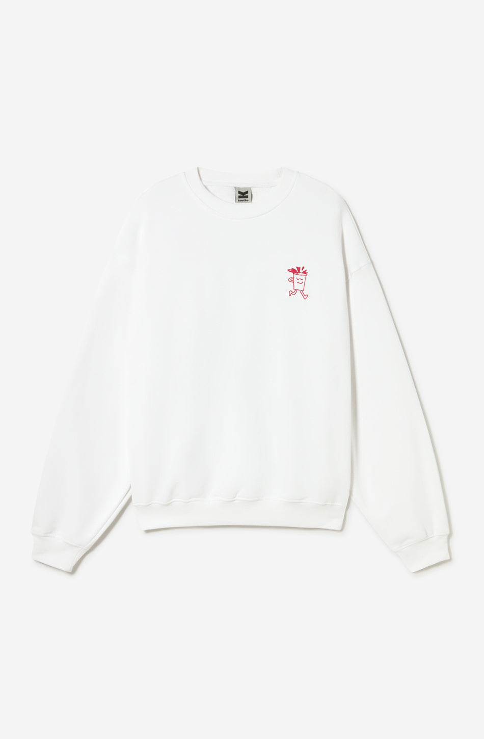 Sweat-shirt Barista Organic Cotton White 