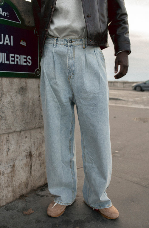 Coffee Club Denim Acid Wide Leg Pants