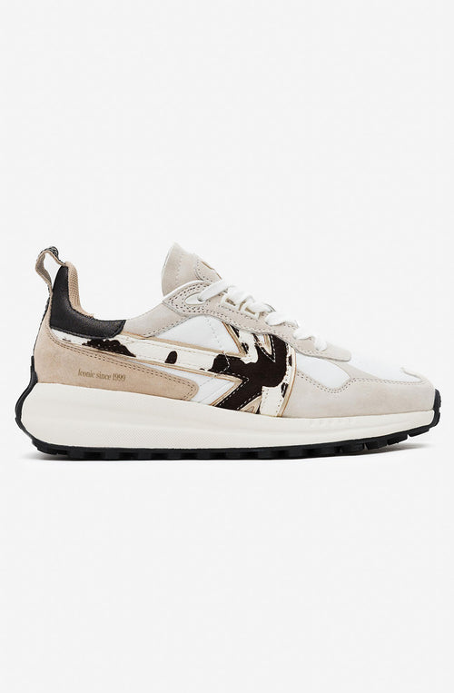  Chaussure Kaotiko Woman Detroit Glam Off White Cow