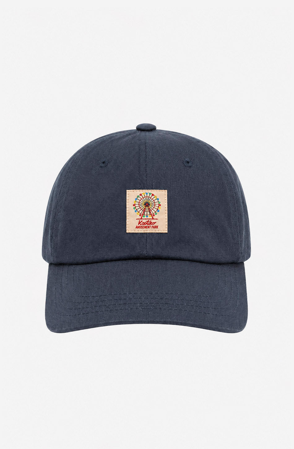 Gorra Amusement Park Navy unisex con parche frontal inspirado en un parque de atracciones