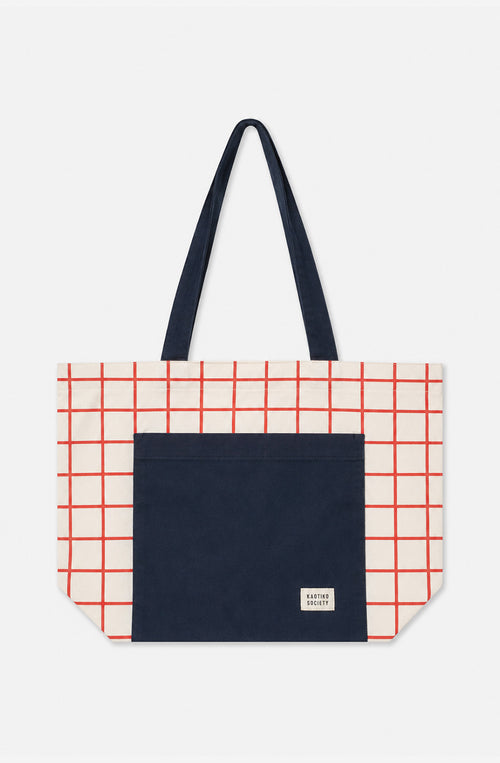 Tote Bag Coffee Club Checked