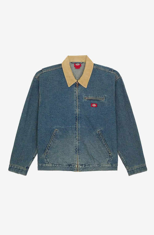 DICKIS Denim Painter Jacke Khaki getönt