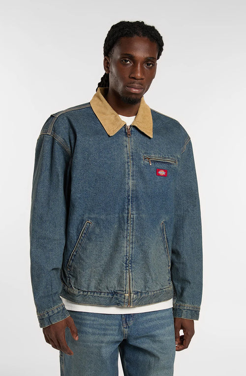 DICKIS Denim Painter Jacke Khaki getönt