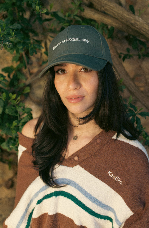 Casquette Humans Are Exhausting Organic Khaki