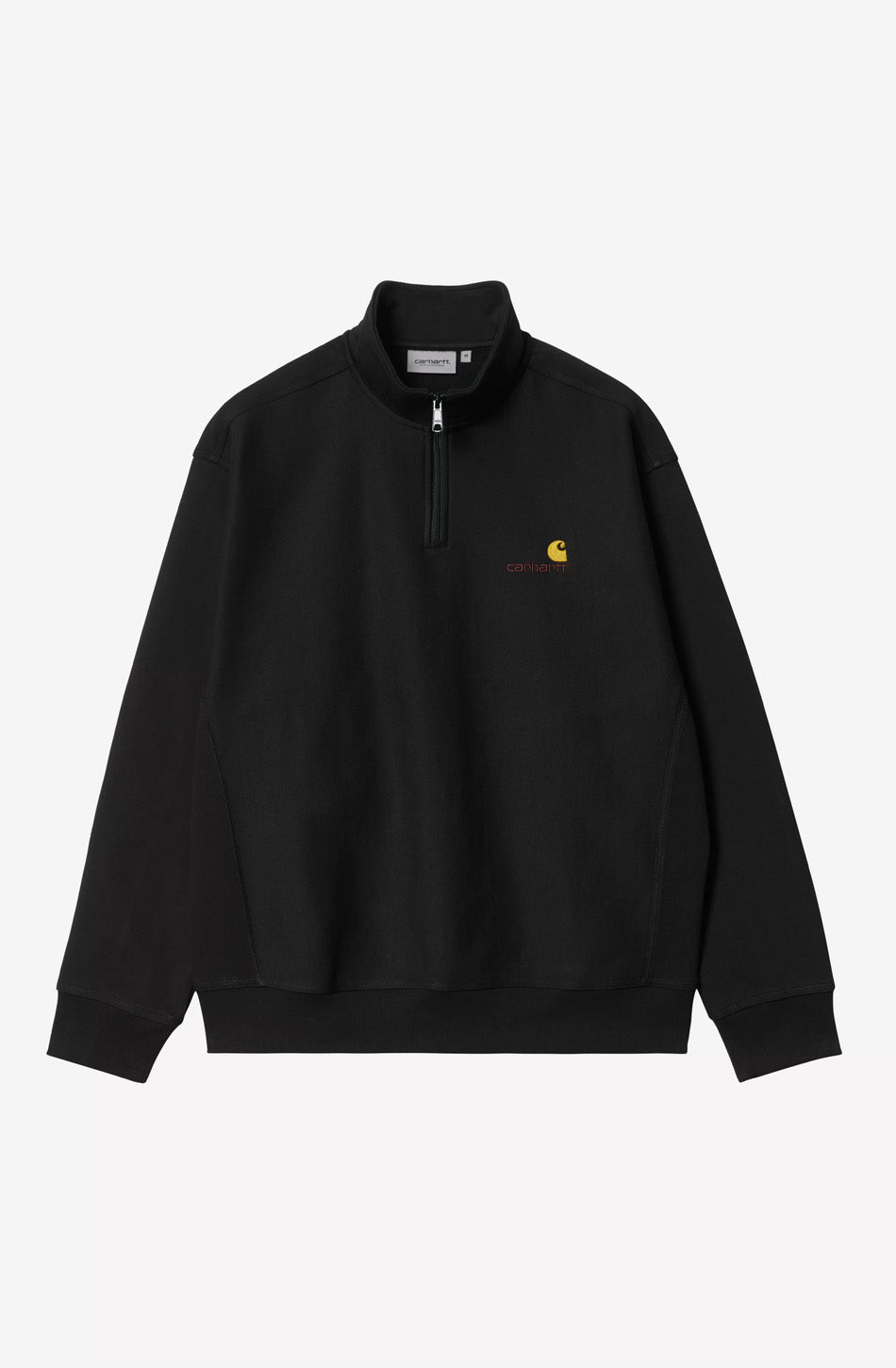 Sudadera Half Zip Carhartt WIP American Script Black