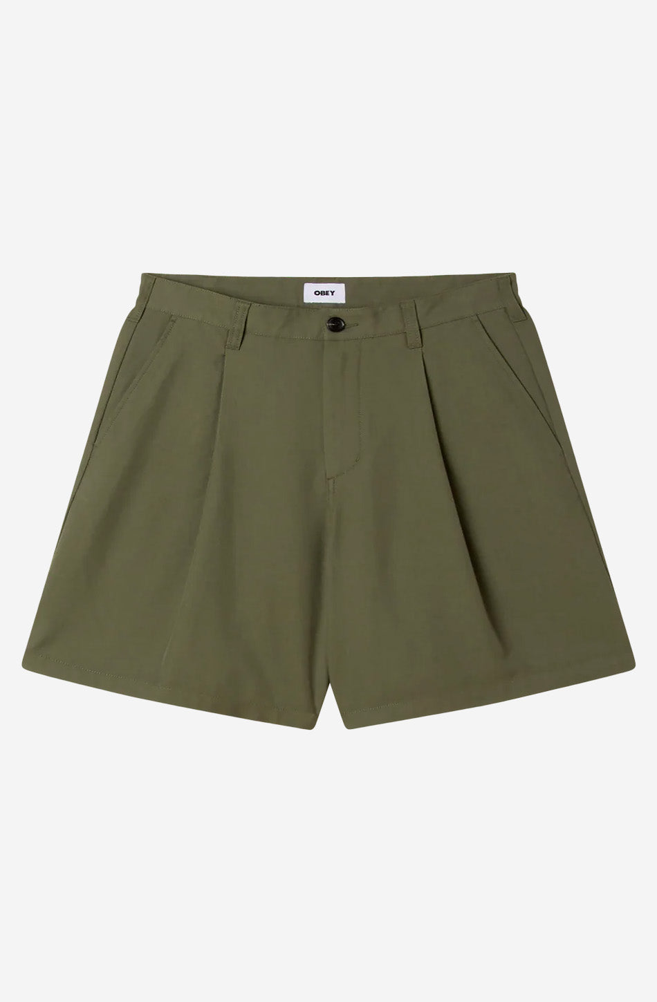 Bermuda OBEY Dean Pleated Short Tea Leaf