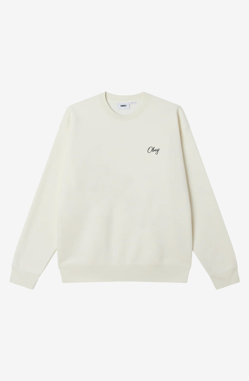 OBEY Paper Rose Off White Sweatshirt