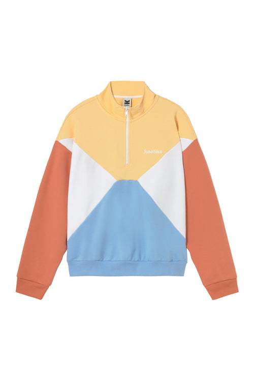Sudadera Anneta Vanilla/White/Niagara/Apricot