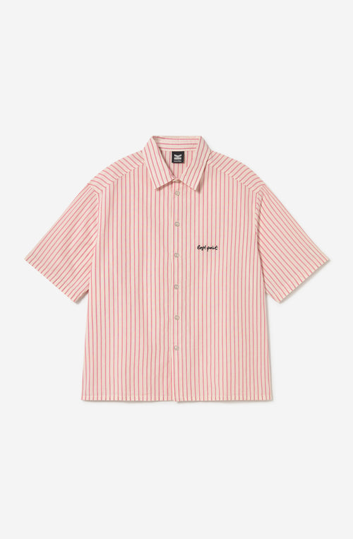 Camisa Lost Point Yvory/Garnet Stripes