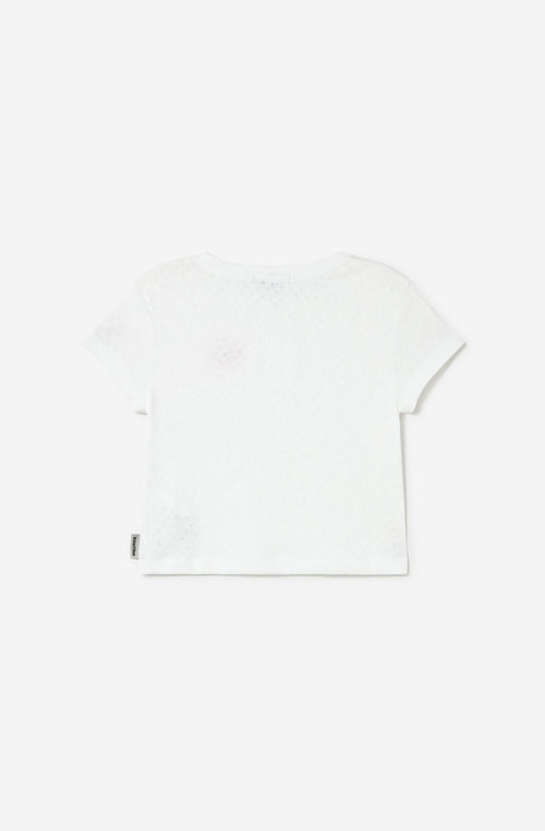 Camiseta Peony White