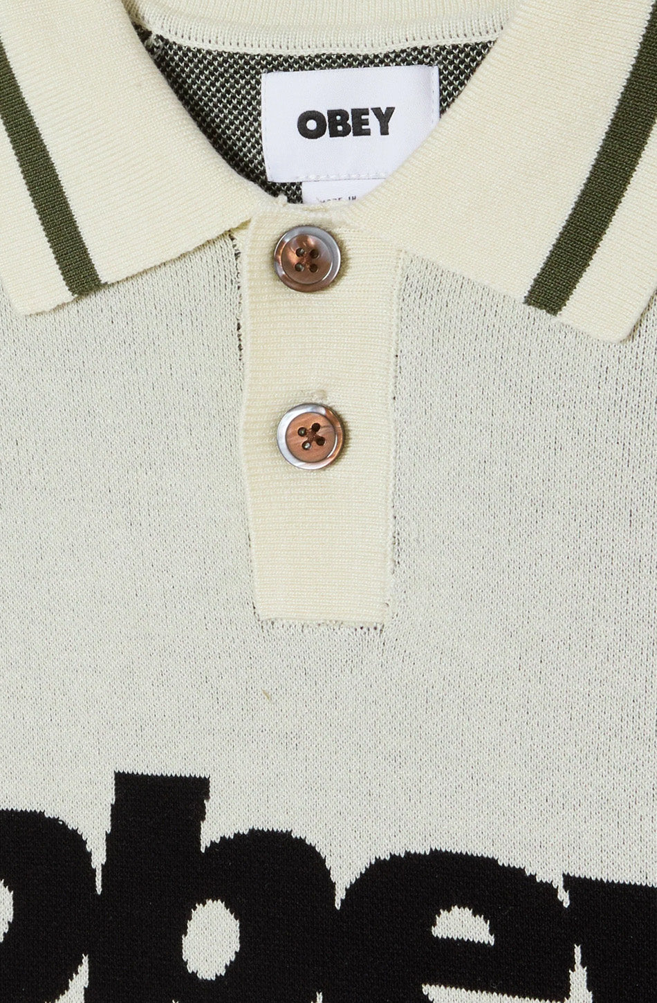 Polohemd Obey Unbleached Multi