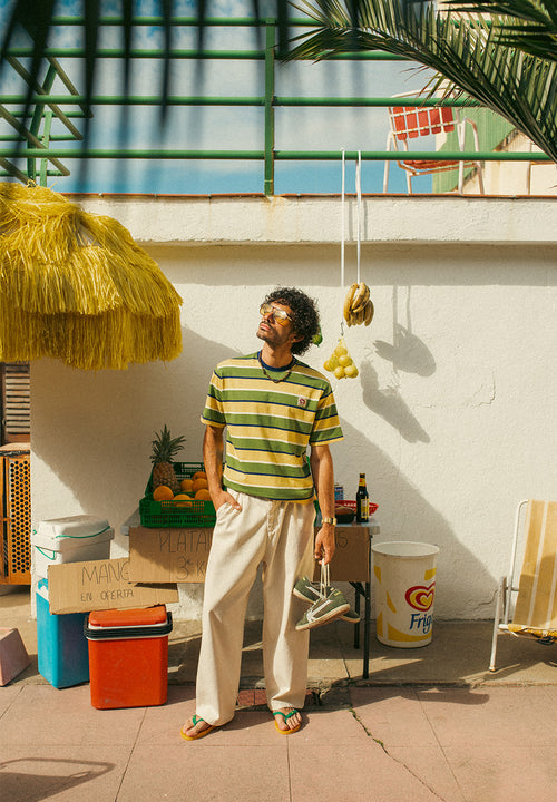 Logan Elfenbeinfarbene Hose