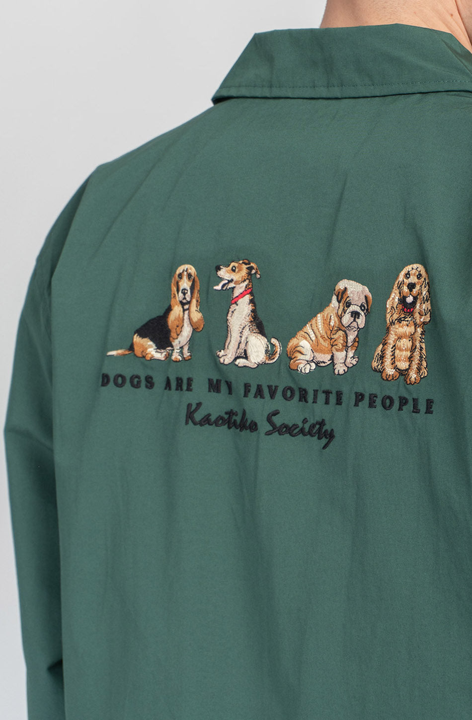Hunde Grüne Jacke