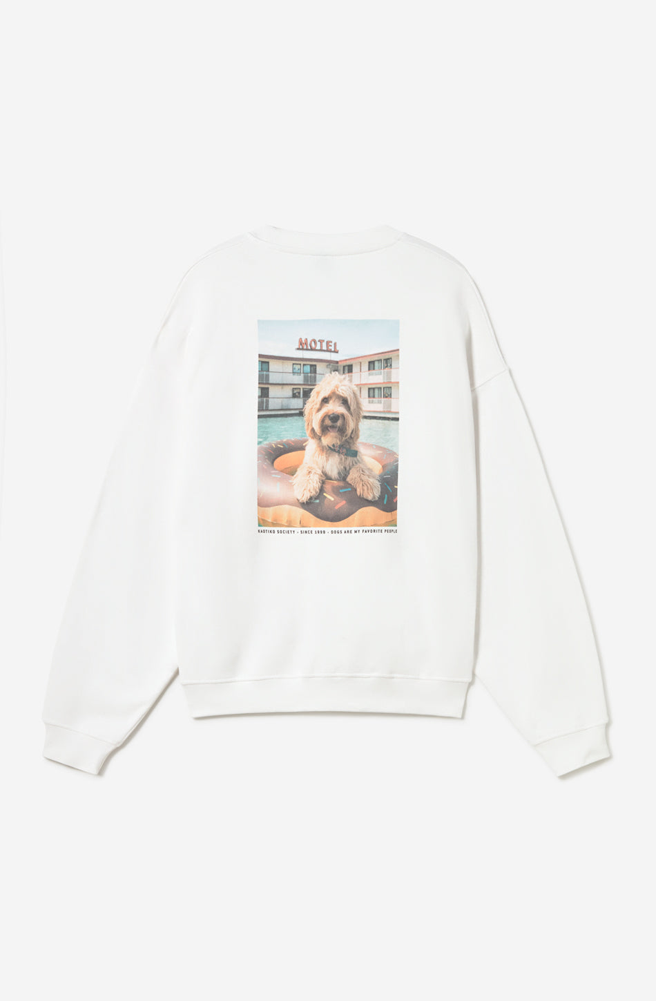 Haustierfreundliches weißes Sweatshirt aus Bio-Baumwolle