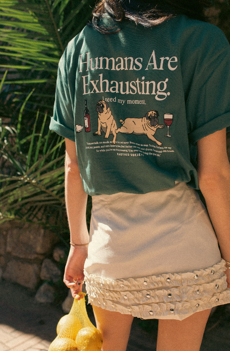 Menschen sind anstrengend – Posy Green T-Shirt