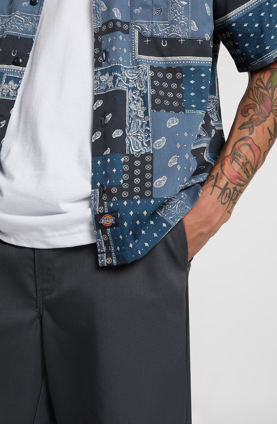 DICKIES Glandorf SS Hemd Dunkel Marine