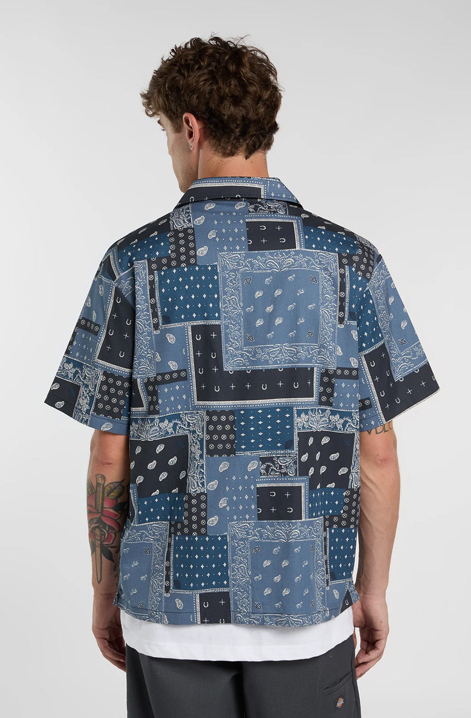 DICKIES Glandorf SS Hemd Dunkel Marine