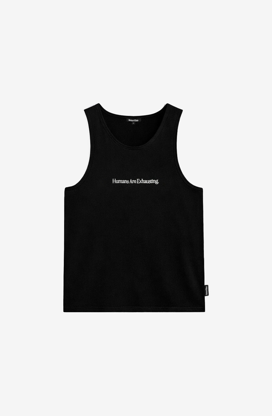 Tanktop Menschen sind anstrengend Schwarz