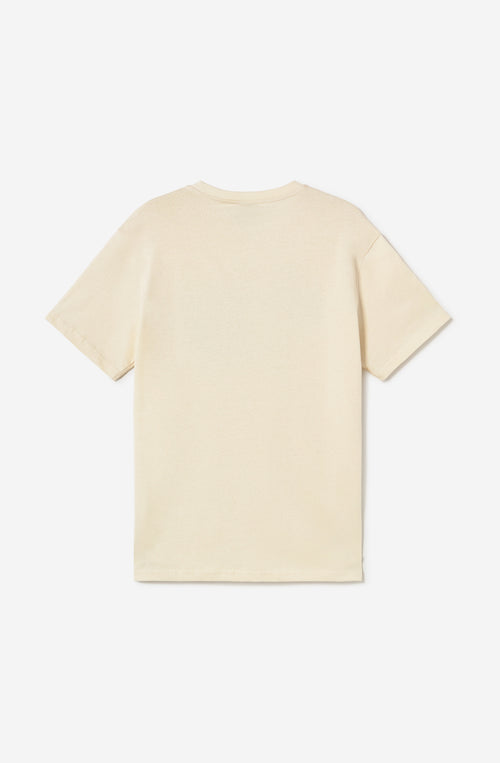 Landschafts-T-Shirt aus Bio-Baumwolle, elfenbeinfarben