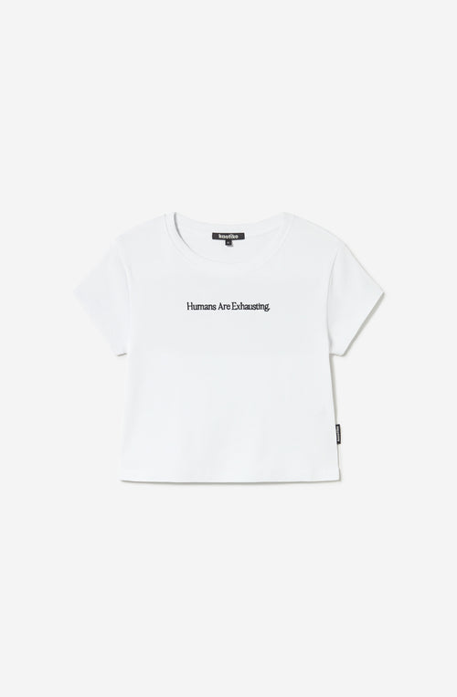 Camiseta Humans Are Exhausting White