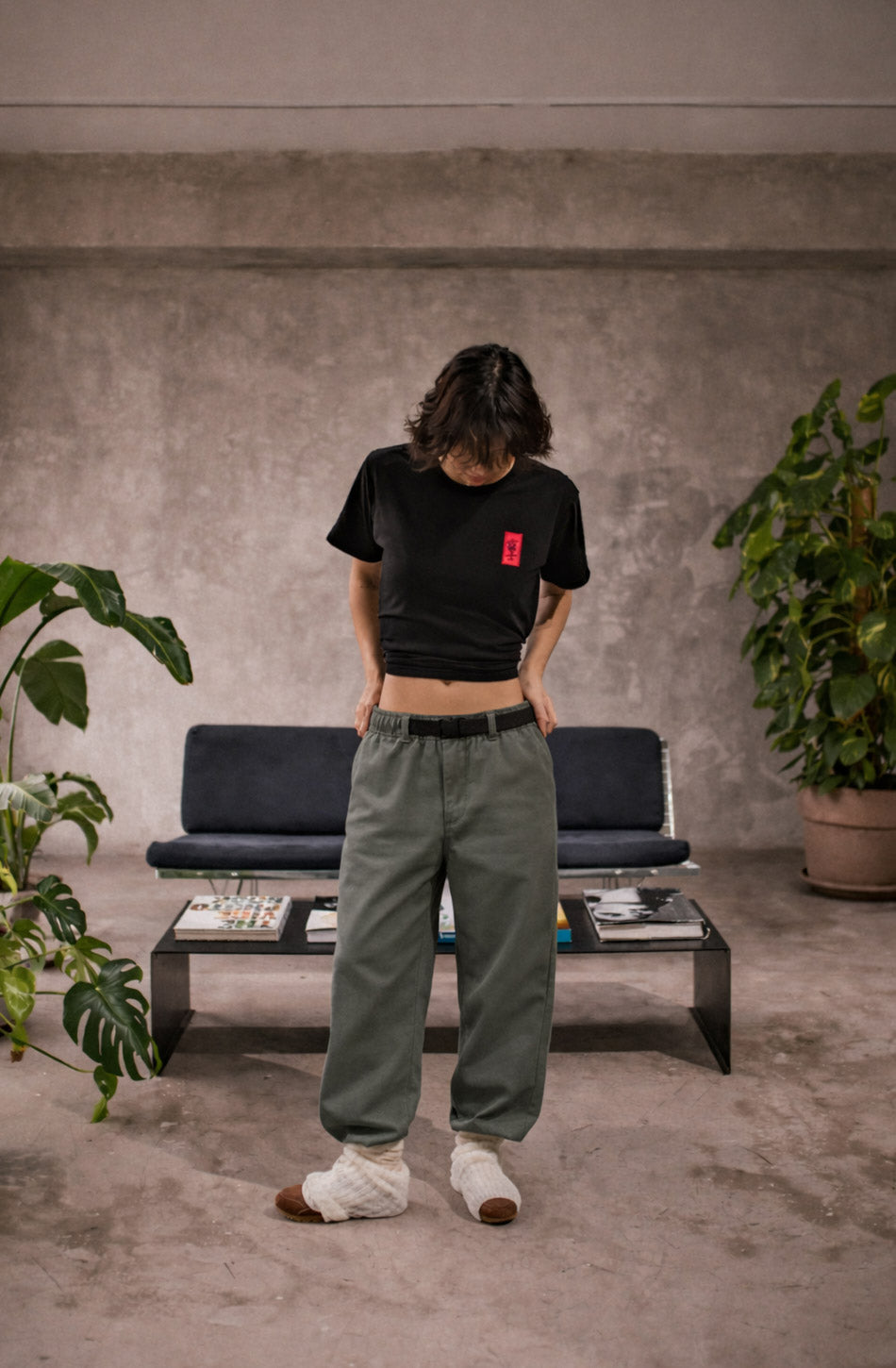 Schwarzes Mount Fuji T-Shirt