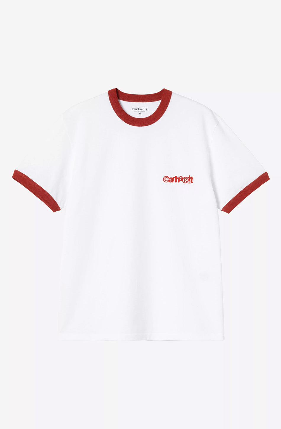 Camiseta CARHARTT Ringer Organic White/ Red