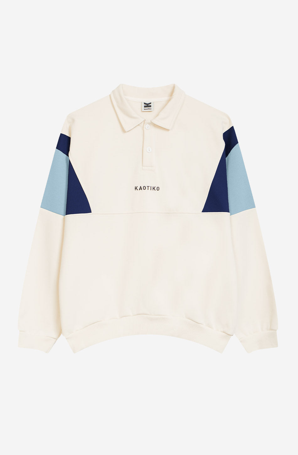 Harry Sweatshirt in Elfenbein/Marineblau/Himmelblau