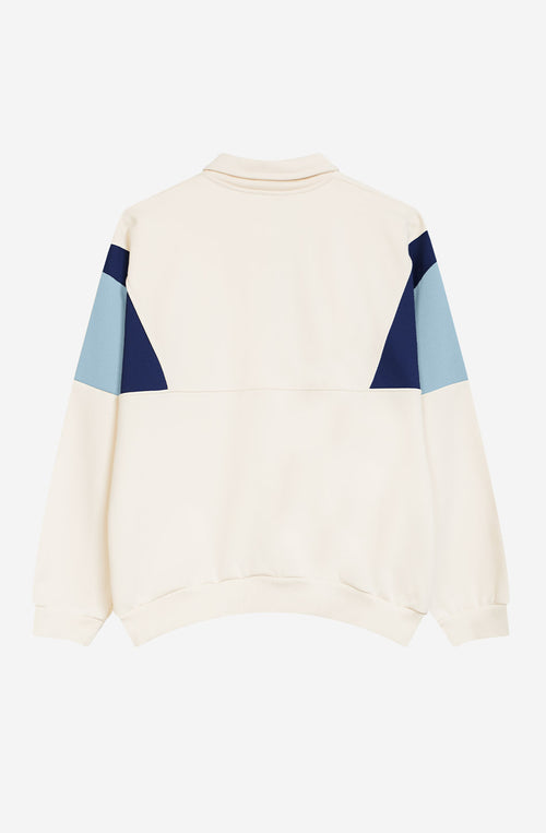 Harry Sweatshirt in Elfenbein/Marineblau/Himmelblau