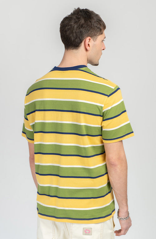 Camiseta Stripes Island Yellow/Green