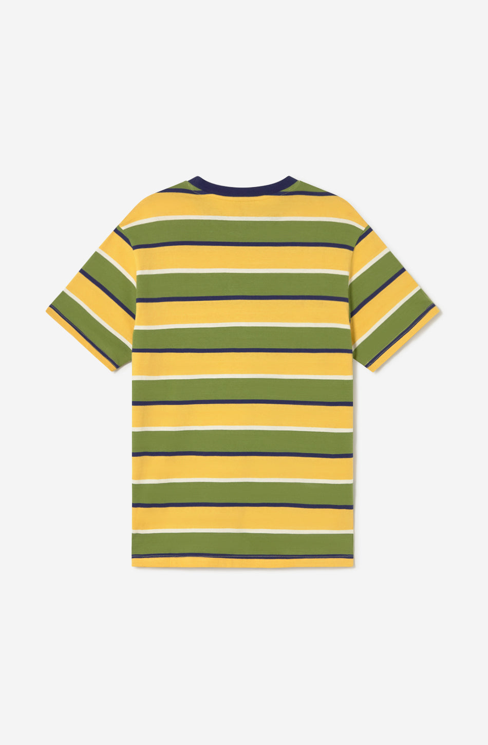Gestreiftes Insel-T-Shirt in Gelb/Grün