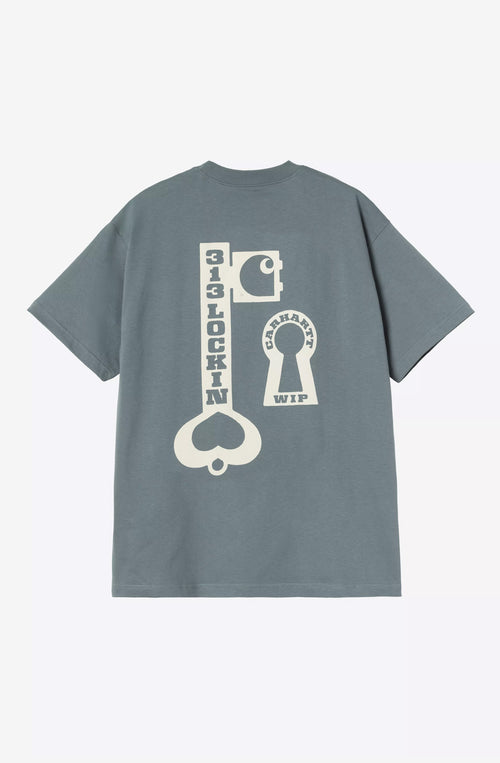 T-shirt CARHARTT Locked Organic Cozy Blue