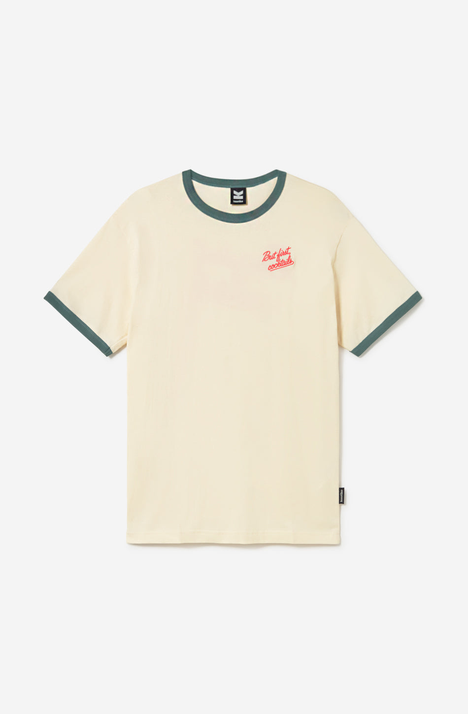 Camiseta But First Cocktails Ivory