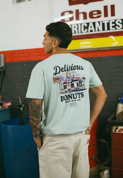 Leckere Donuts – Frisches grünes T-Shirt