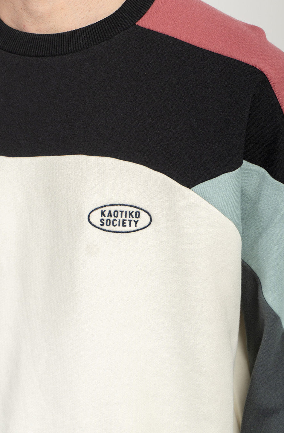 Dru/Elfenbein/Schwarz/Jade/Wolken-Sweatshirt