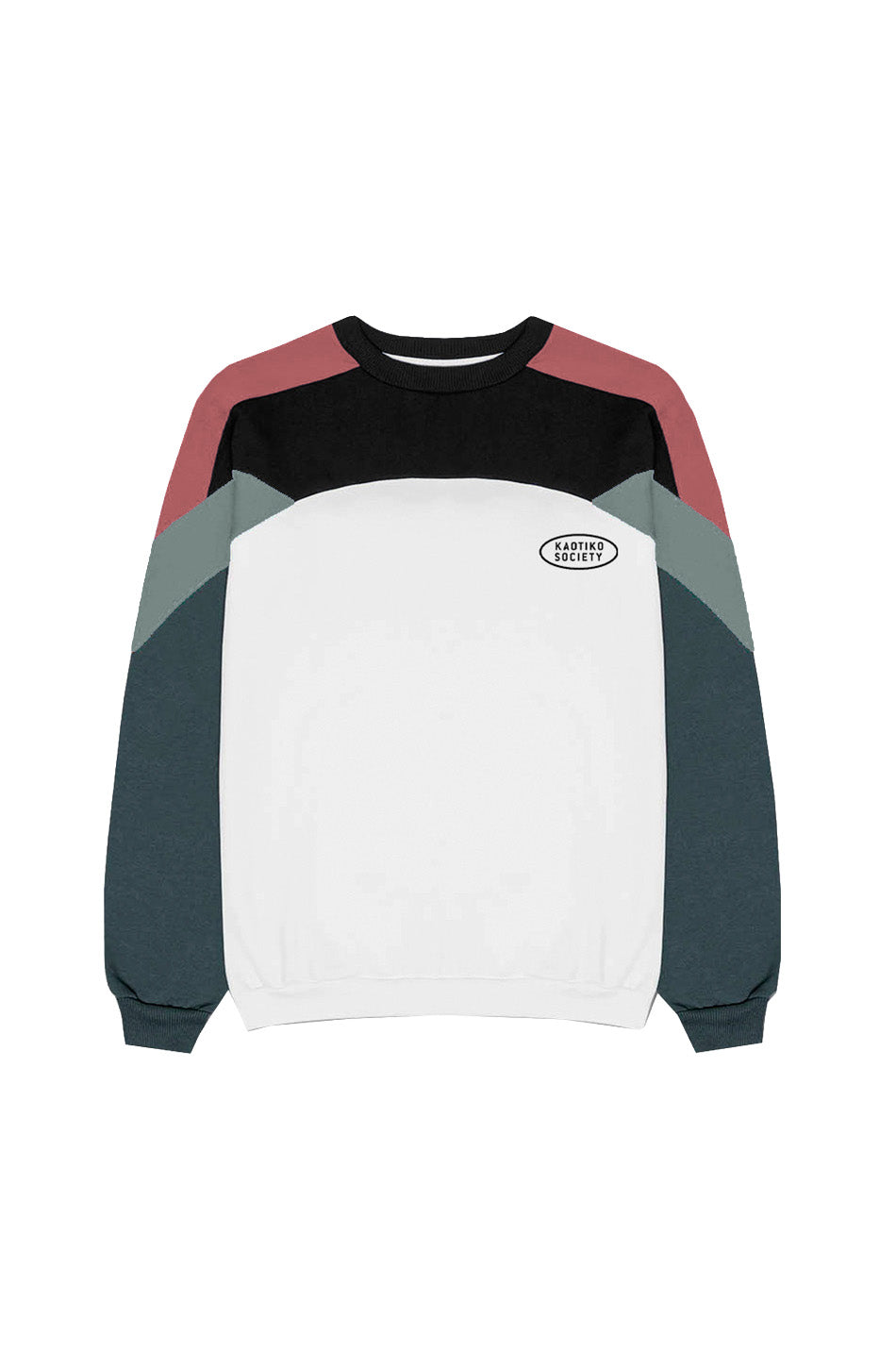 Dru/Elfenbein/Schwarz/Jade/Wolken-Sweatshirt