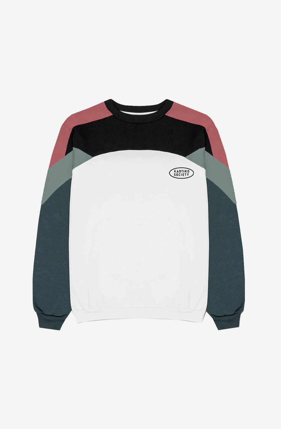 Dru/Elfenbein/Schwarz/Jade/Wolken-Sweatshirt