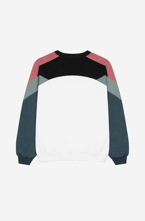 Dru/Elfenbein/Schwarz/Jade/Wolken-Sweatshirt