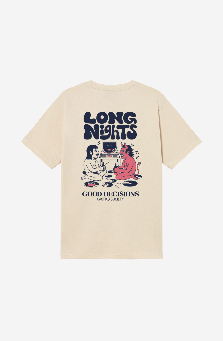 T-shirt Long Nights Organic Ivory