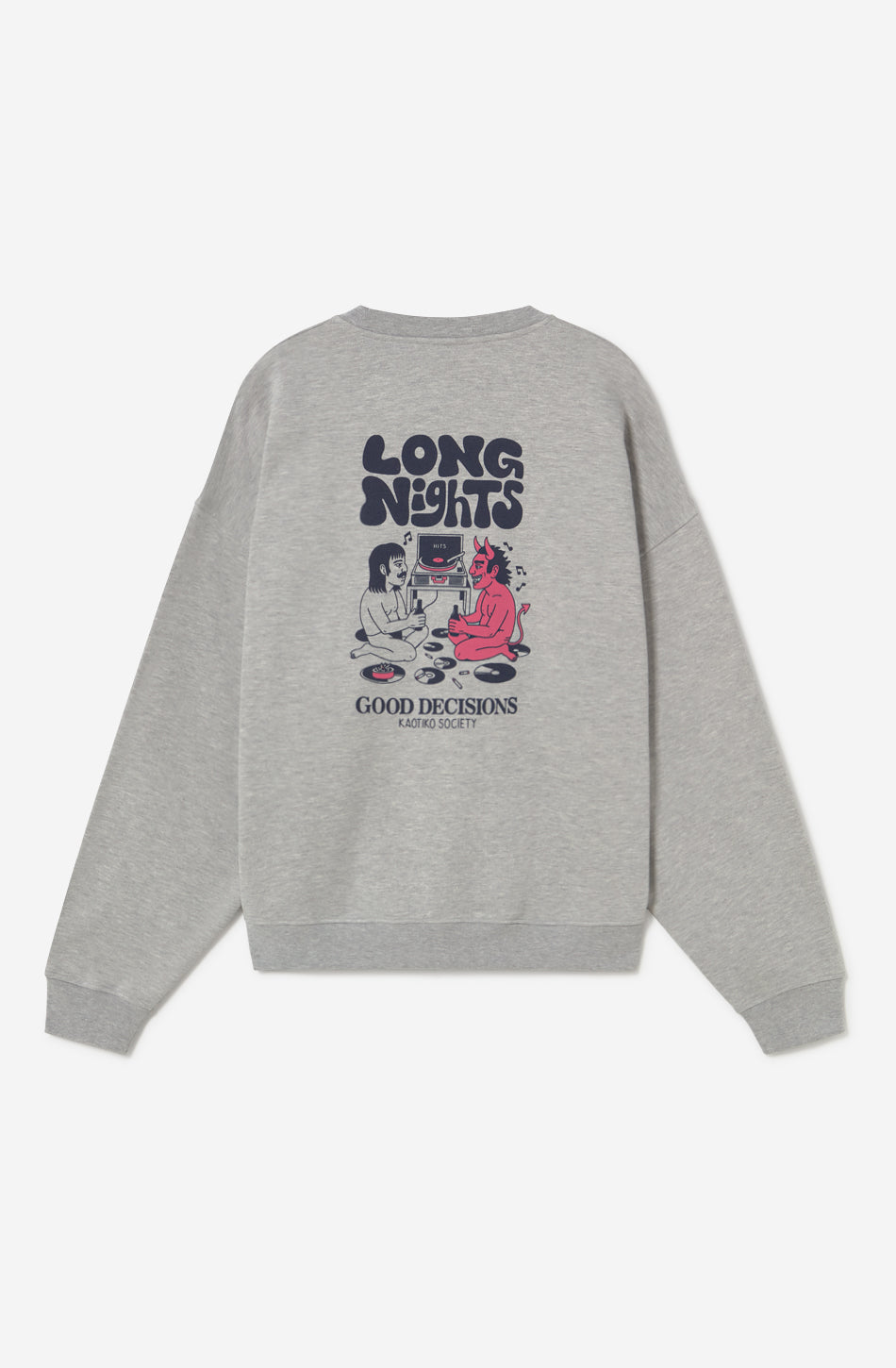Graues Sweatshirt für lange Nächte