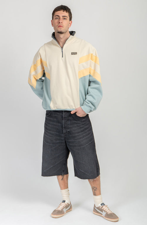 Clark Bone/Cloud Half-Zip Sweatshirt
