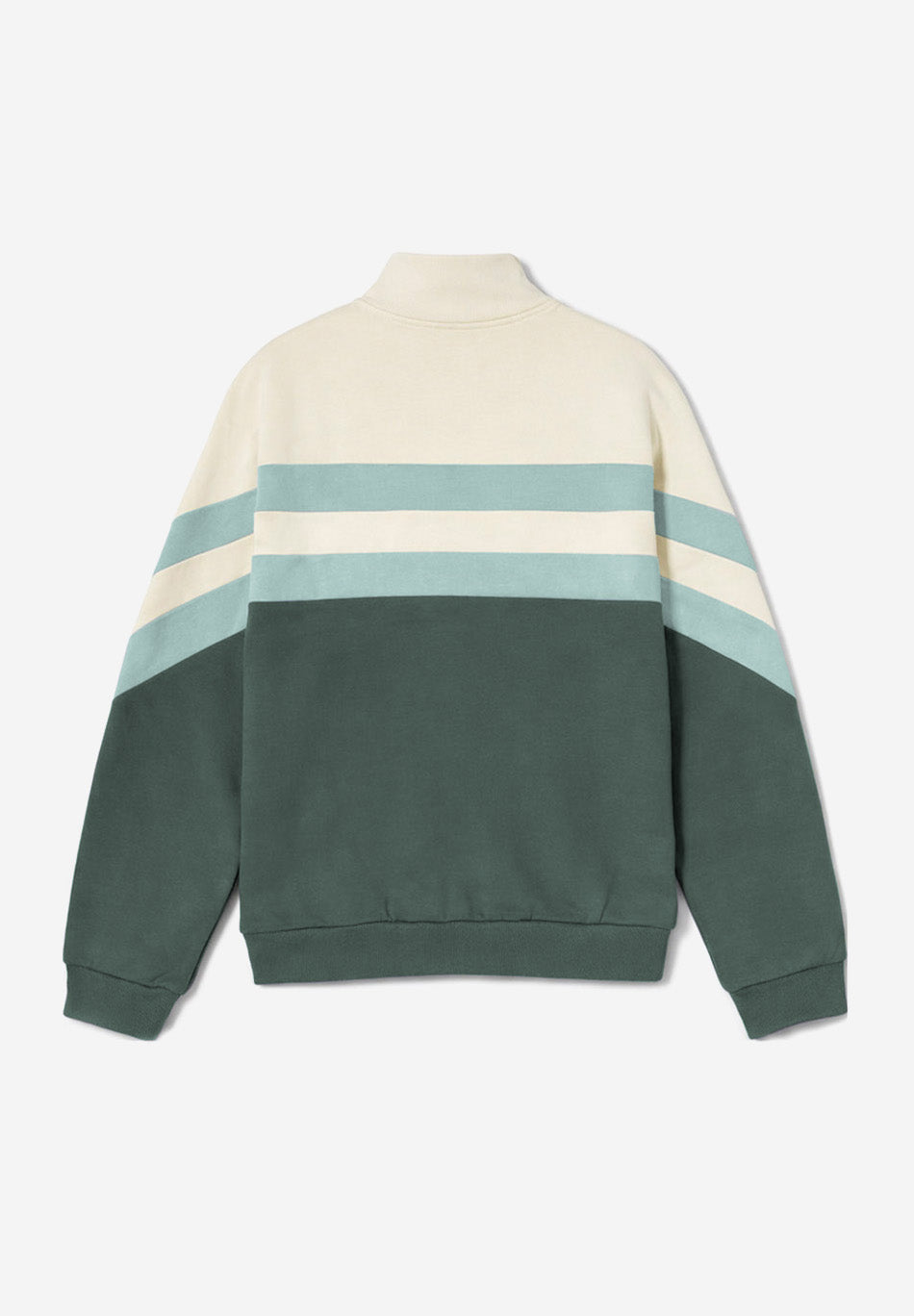 Clark Bone/Green Half-Zip Sweatshirt