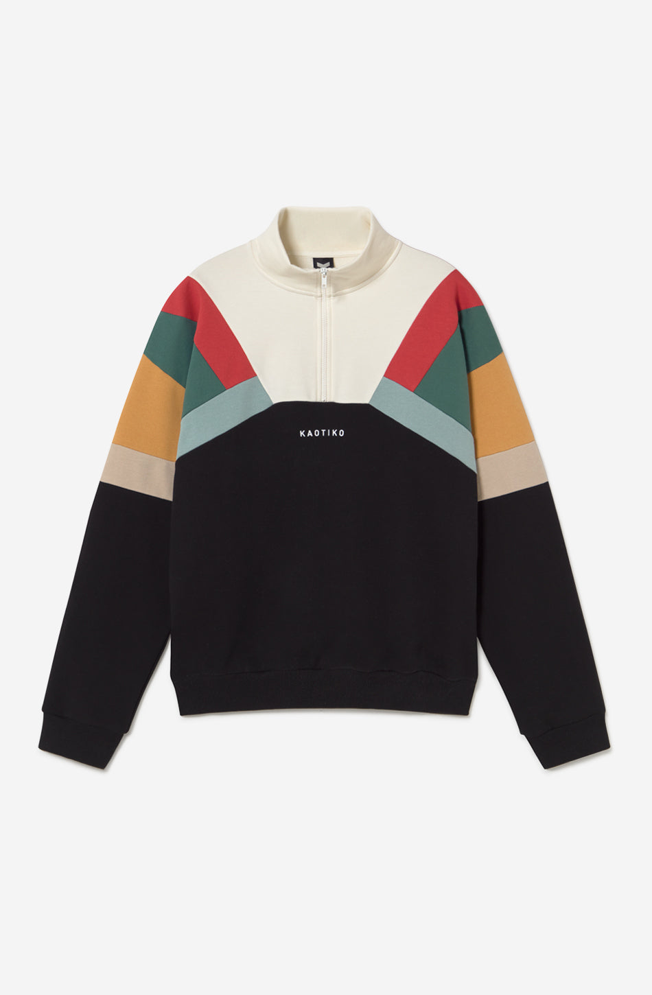 Aleck Elfenbein/Schwarzes Sweatshirt