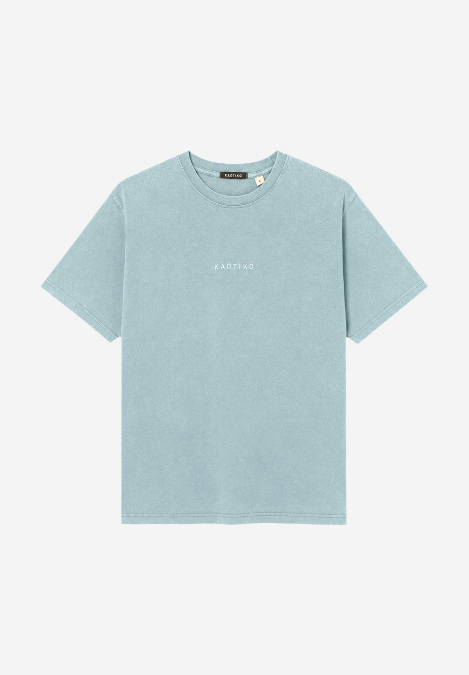 Basic Washed T-Shirts Steel